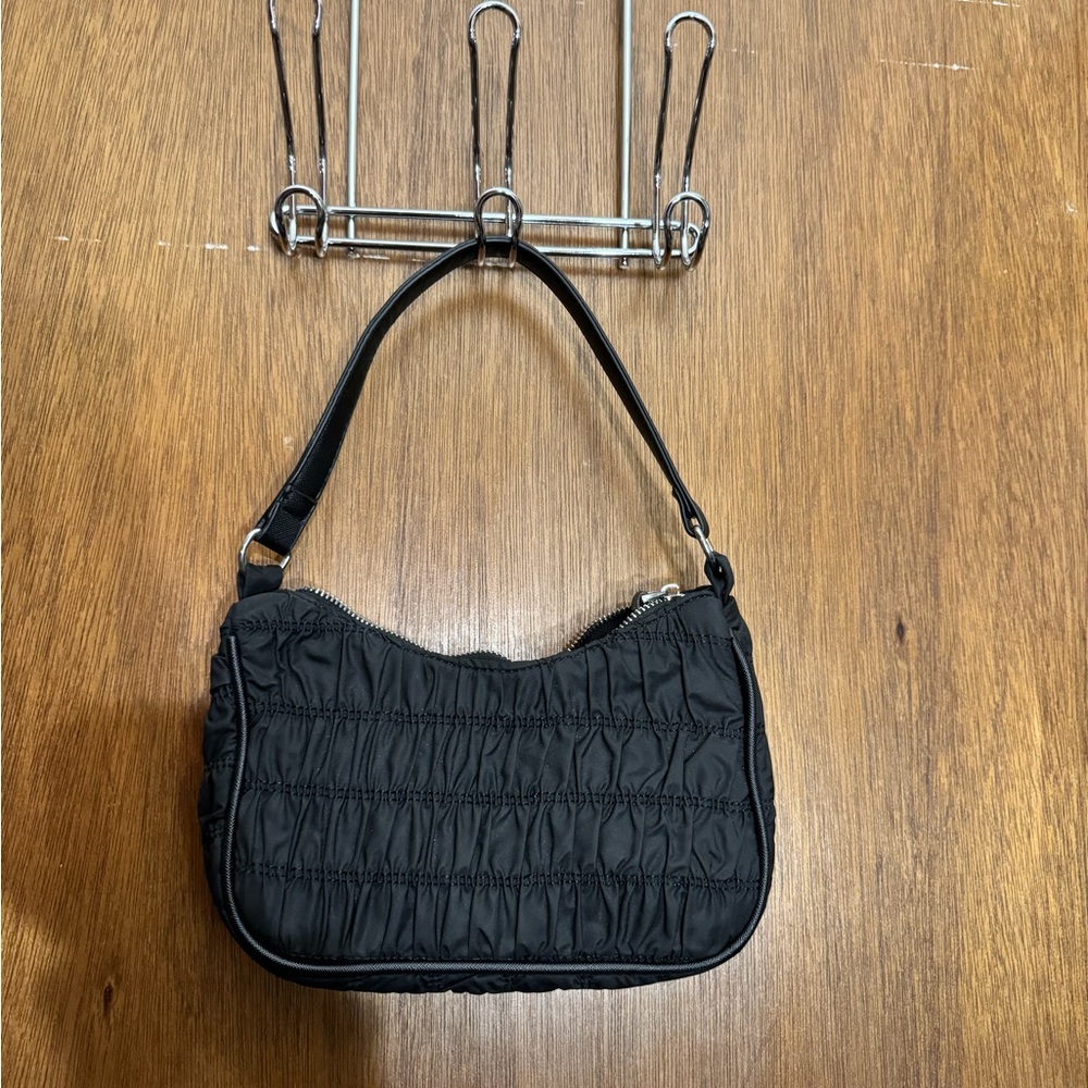 Ruched shoulder bag